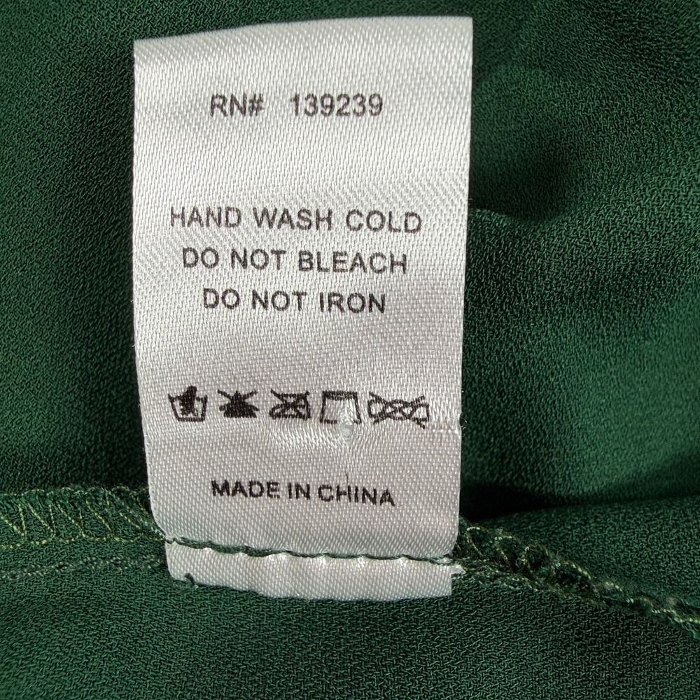 Pomander Place Peplum Top Sz M Hunter Green Cottage Dark Academia Romantic - Picture 8 of 8